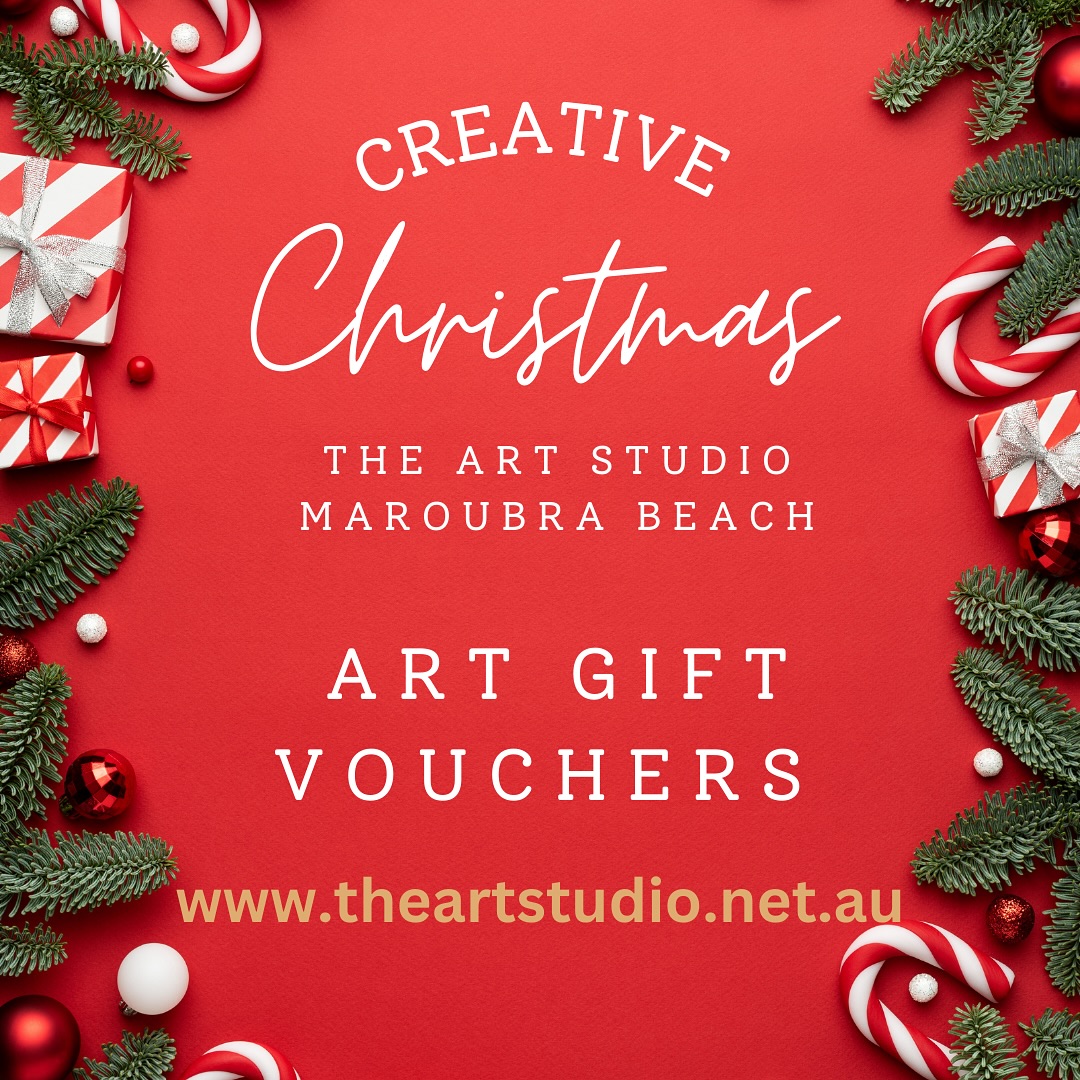 Get creative gifting a memorable experience this Christmas! Weekend workshops for adults, school holiday workshops for kids and more. Check out our gift cards online. Www.theartstudio.net.au #theartstudiomaroubra #maroubra #maroubrabeach #maroubracommunity #artclassessydney #artclasseseasternsuburbssydney #kidsartclasses #paintingclassessydney #drawingclassessydney #maroubracreativehub #sydneyartclass #sydneyart #sydneyworkshop #sydneycreative #sydneykidsactivities #sydneykidsworkshops #sydneyartschool 
#beginnersartclassessydney #kidsactivitiessydney #weekendworkshopssydney #couplleexperiencesydney #artsydney #artgallerysydney 
I
